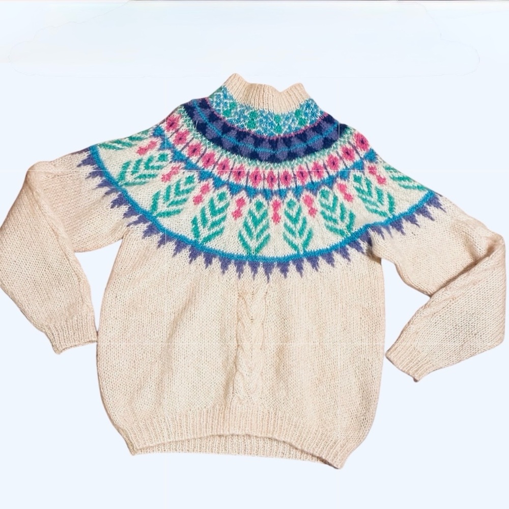 Forenza Vintage Fair Isle Sweater Size S